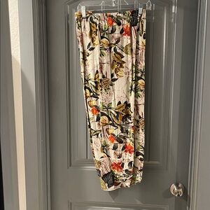 Floral Print Maxi Skirt